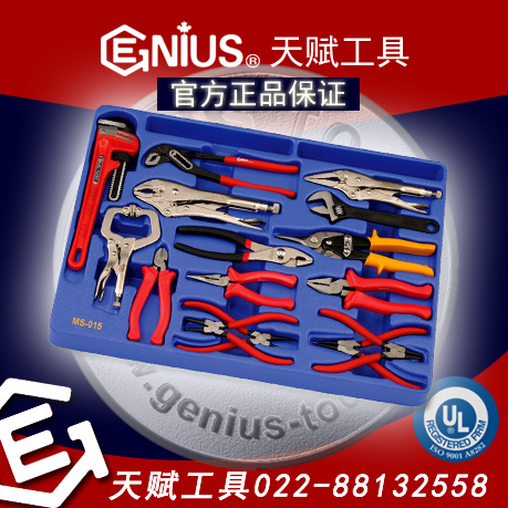 GENIUS MS-015，GENIUS 15件套综合钳子组套装，天赋工具MS-015，天赋工具15件套综合钳子组套装，天赋工具Geniustools官方网站